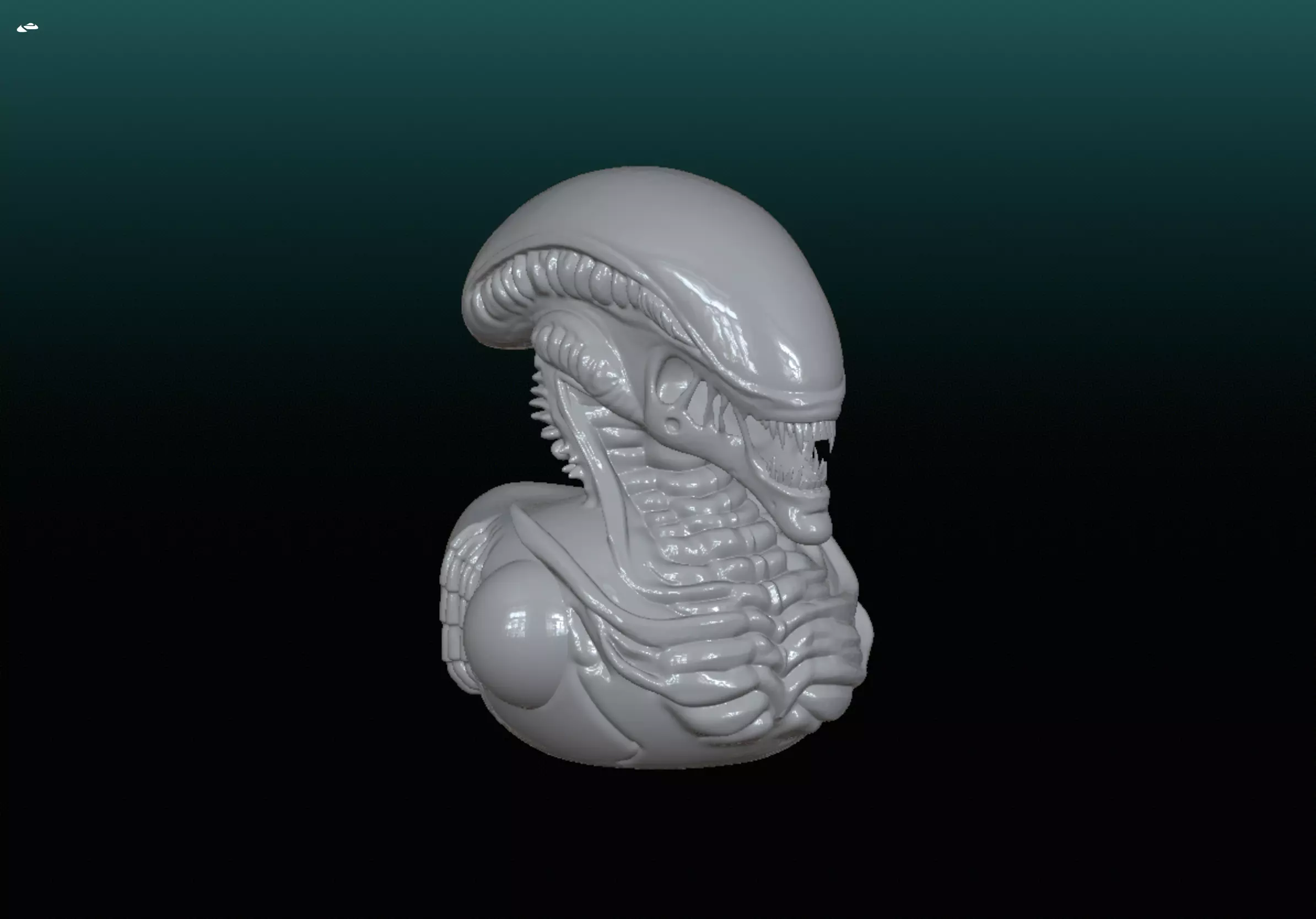 Alien Neomorph Neoduck 3D print model_0