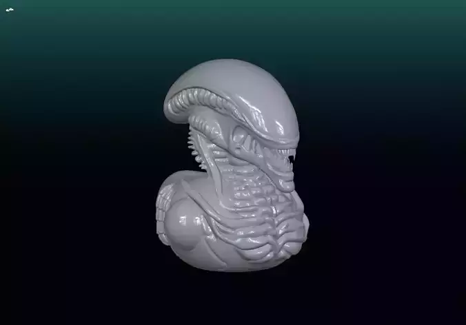 Alien Neomorph Neoduck 3D print model