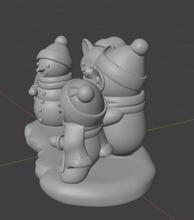 Christmas themed figuries 3D print model_2