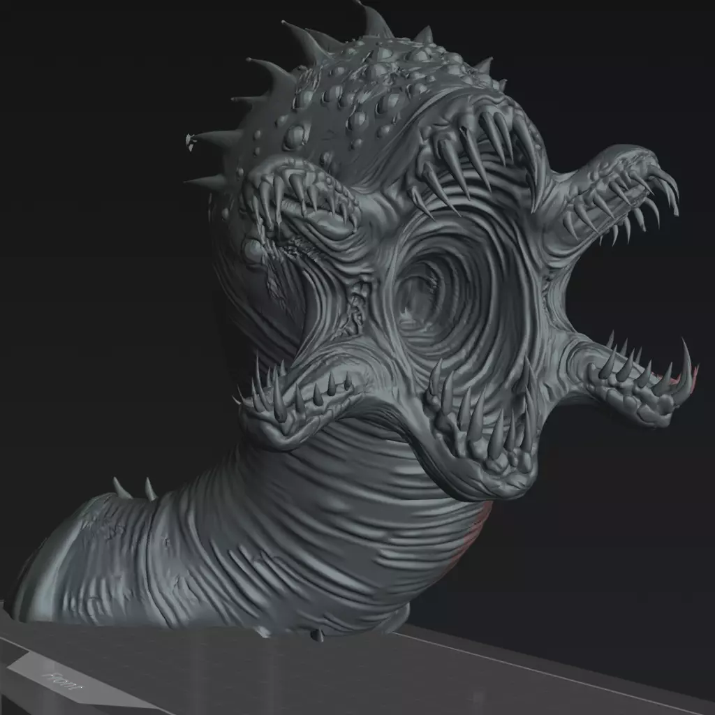 Mire Wyrm Monster Beast - The Eightpints The Mire Free 3D print model