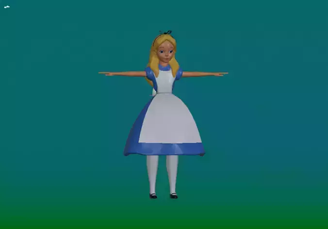 Alice in Wonderland T-pose