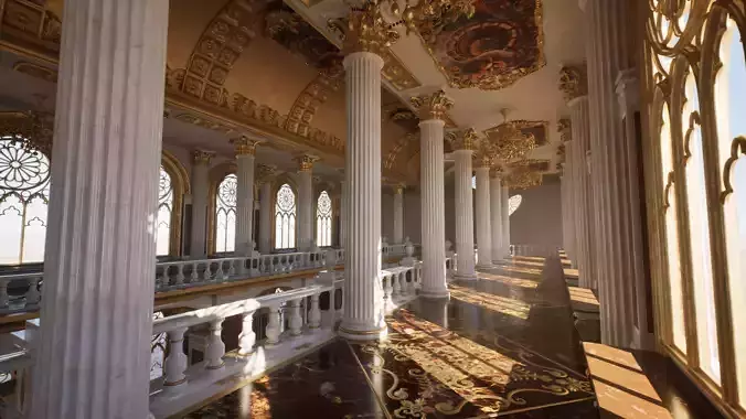 Cathedral Interior Environment - Unreal Engine 5