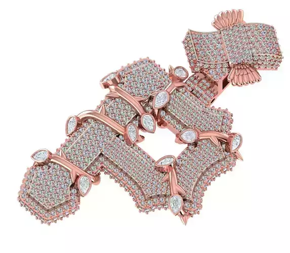 hip hop P pendant 3d Printable Model 3D print model