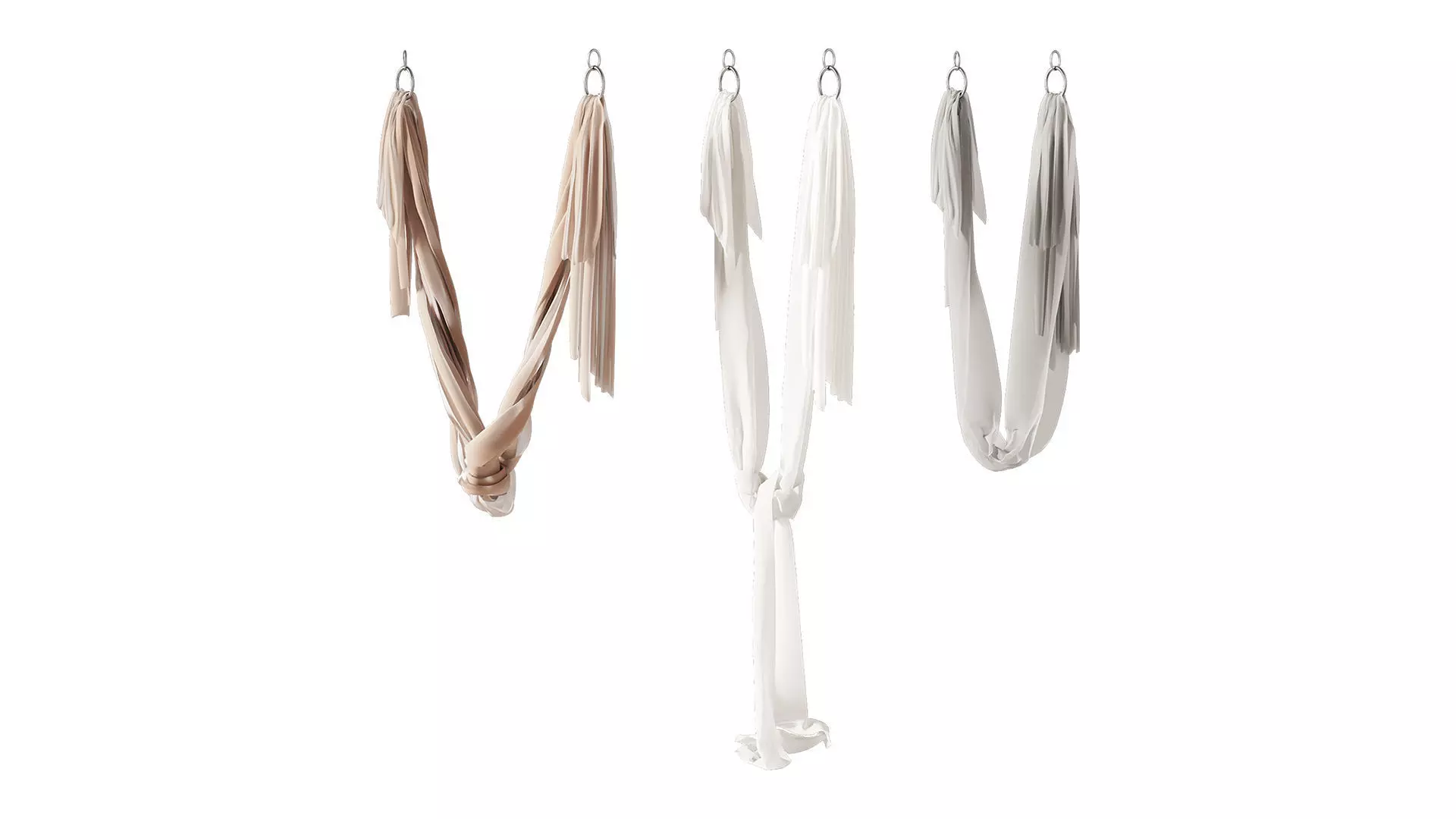 Pilates and yoga 3 airhammocks 3D model_0