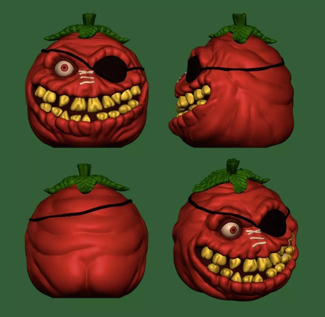 Killer Tomatoes Eat France 3D print model_2