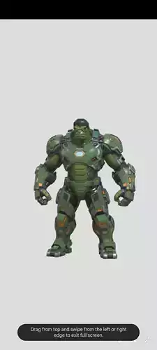 Hulkbuster Gamma Armor  Sci-Fi Superhero Mech 3D Model