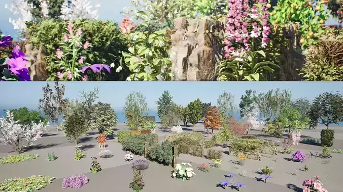 British Flora 3D Model Collection