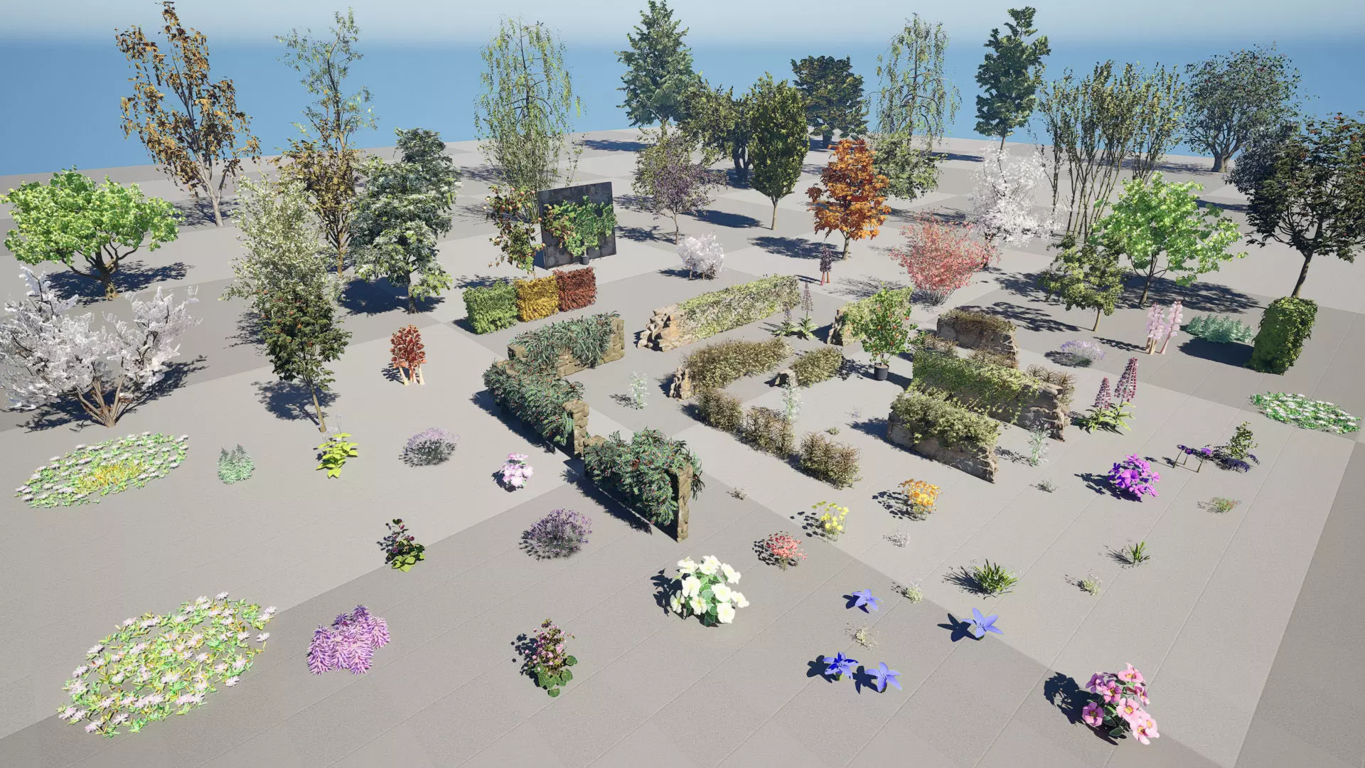 British Flora 3D Model Collection Low-poly 3D model_2