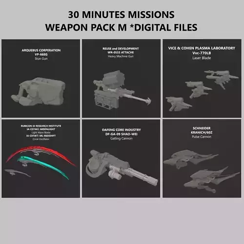 30 Minutes Missions Weapon Pack M Armored Core 6