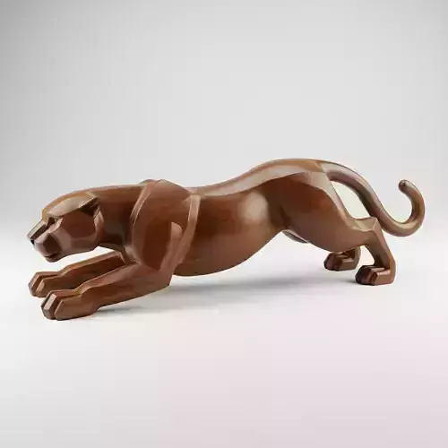 Jaguar Stylized Sculpture