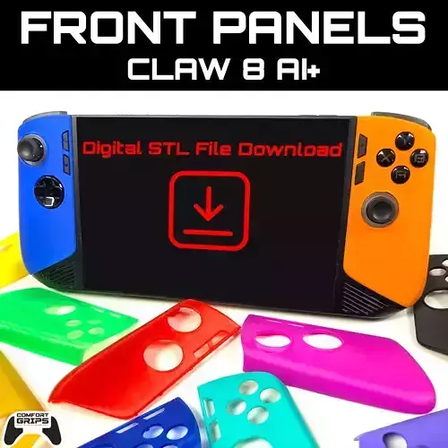 Replacement Front Panel Plates For MSI Claw 8 AI Plus