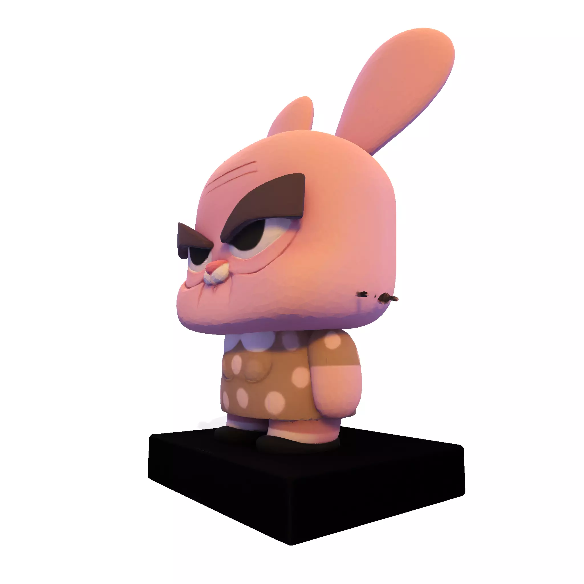 Joanna Watterson lowpoly 3D 3D print model_2