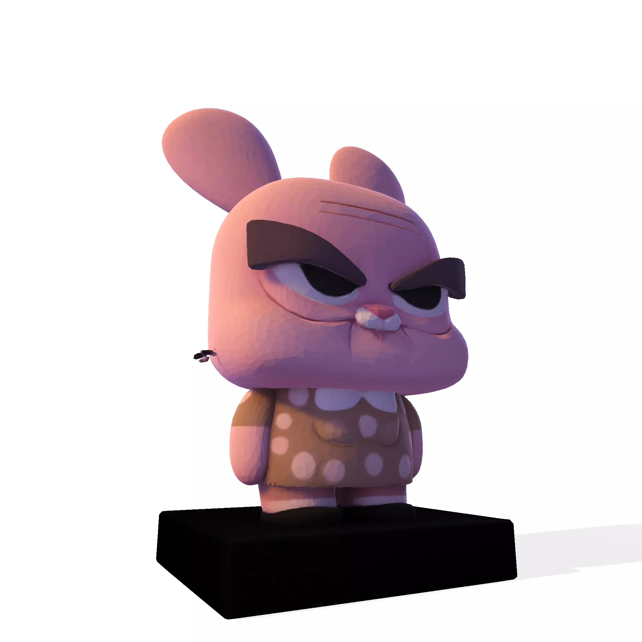 Joanna Watterson lowpoly 3D 3D print model_9