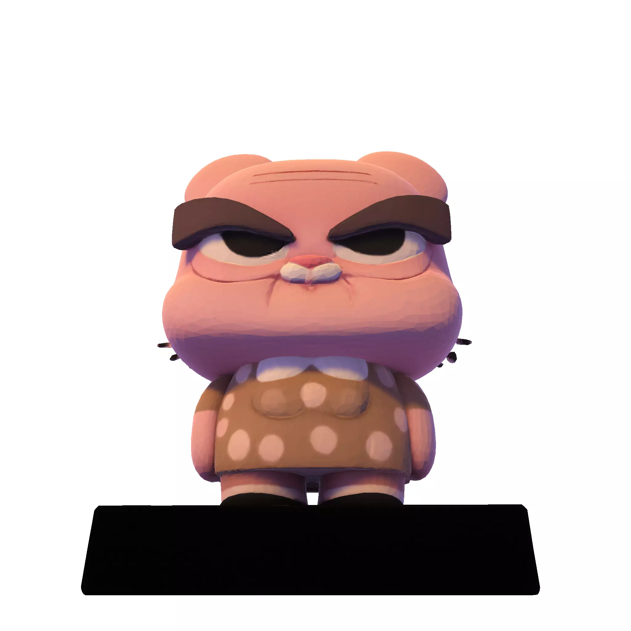 Joanna Watterson lowpoly 3D 3D print model_10