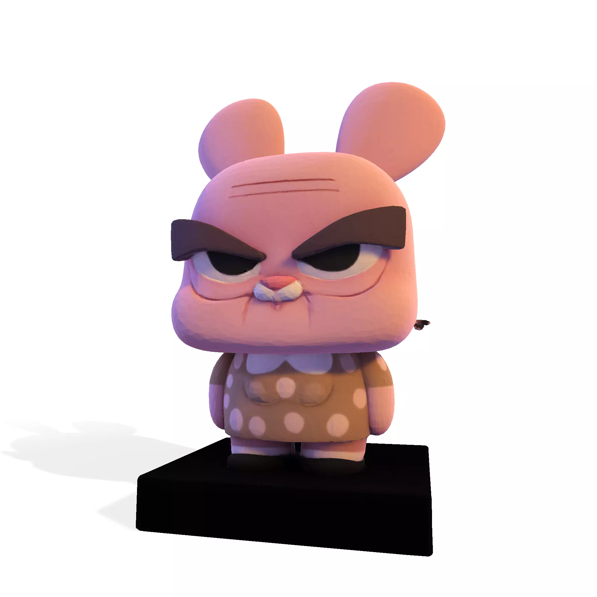 Joanna Watterson lowpoly 3D 3D print model_1