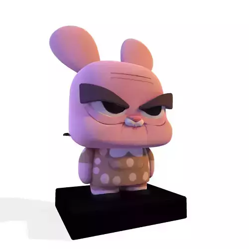 Joanna Watterson lowpoly 3D 3D print model Joanna Watterson lowpoly 3D 3D print model
