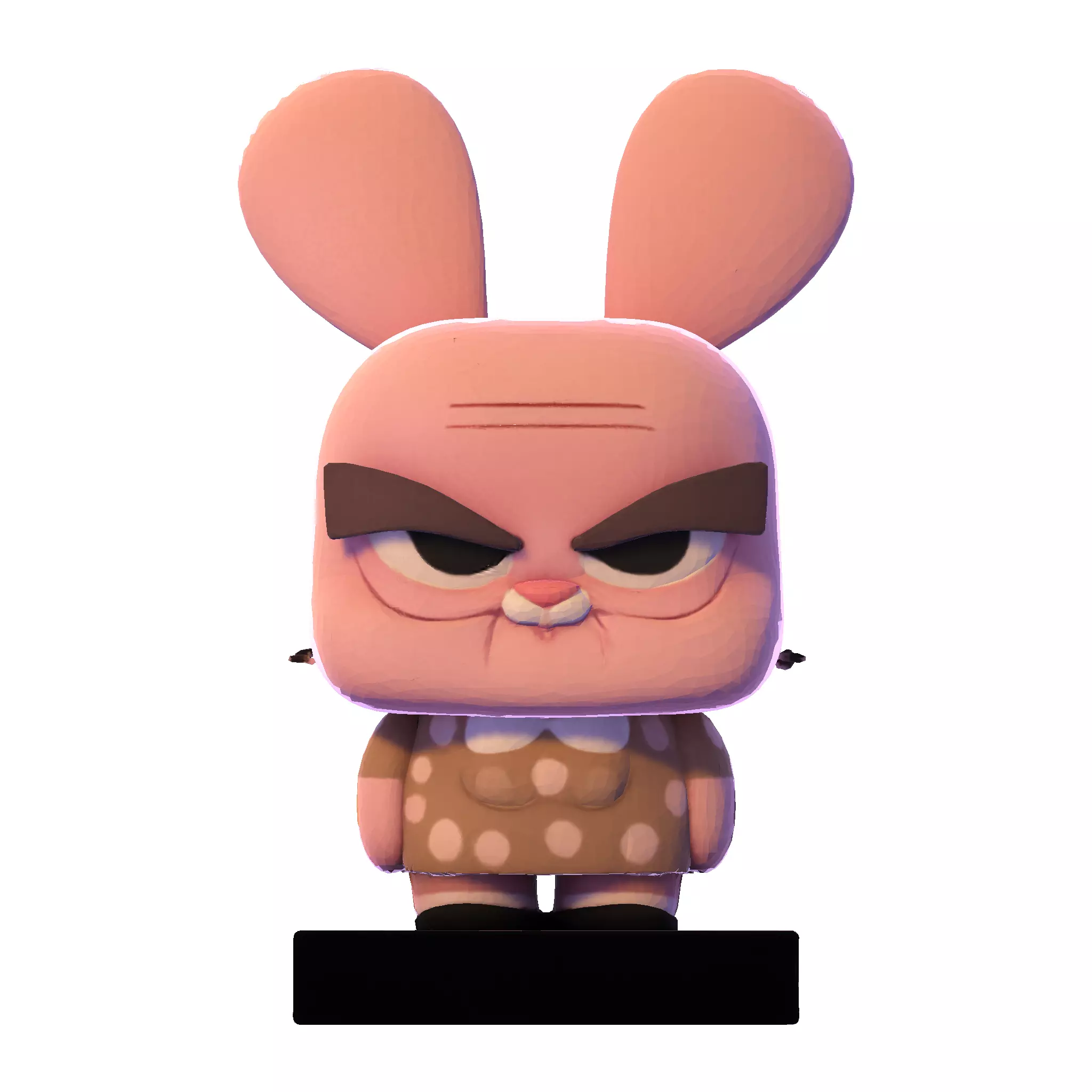 Joanna Watterson lowpoly 3D 3D print model_11