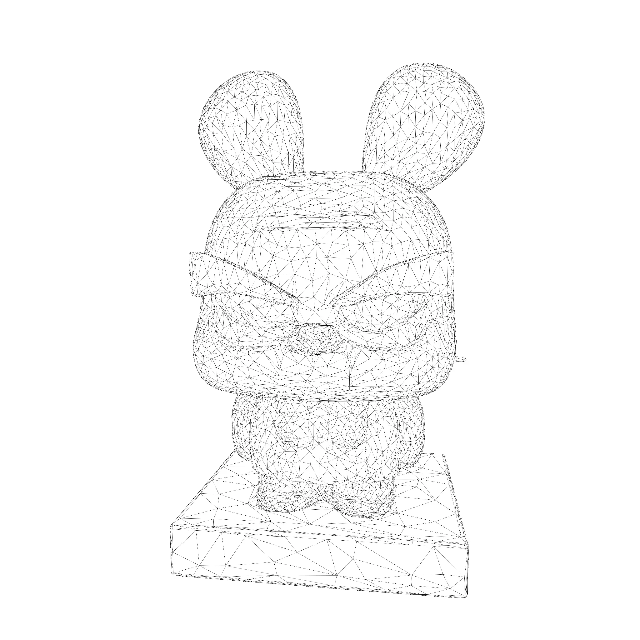 Joanna Watterson lowpoly 3D 3D print model_21