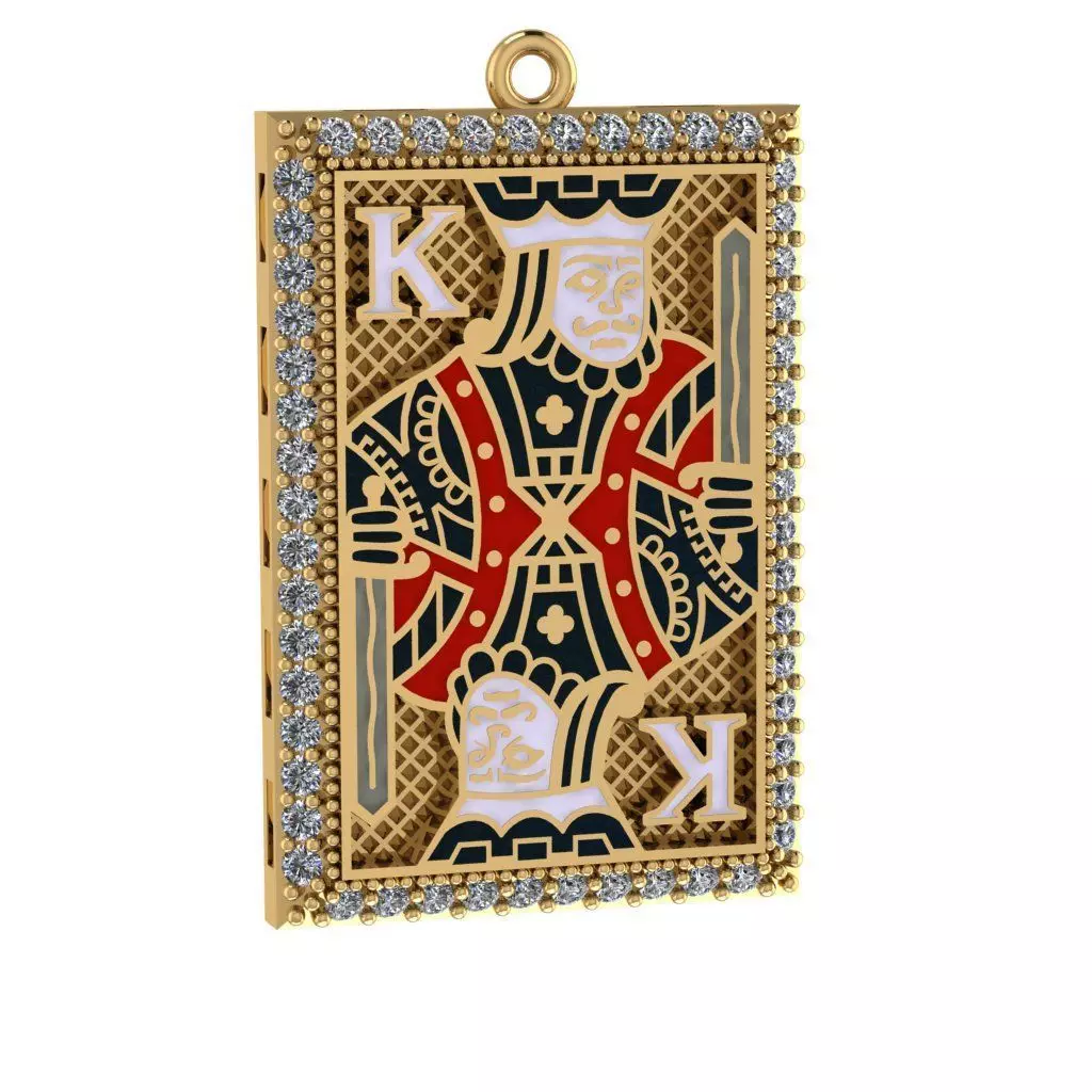 card rings 3D print model_4