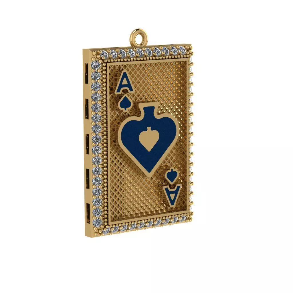 card rings 3D print model_1