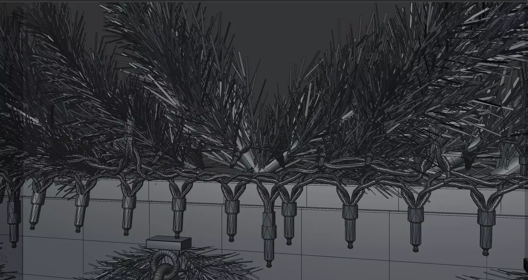 Christmas Stockings Set Low-poly 3D model_7