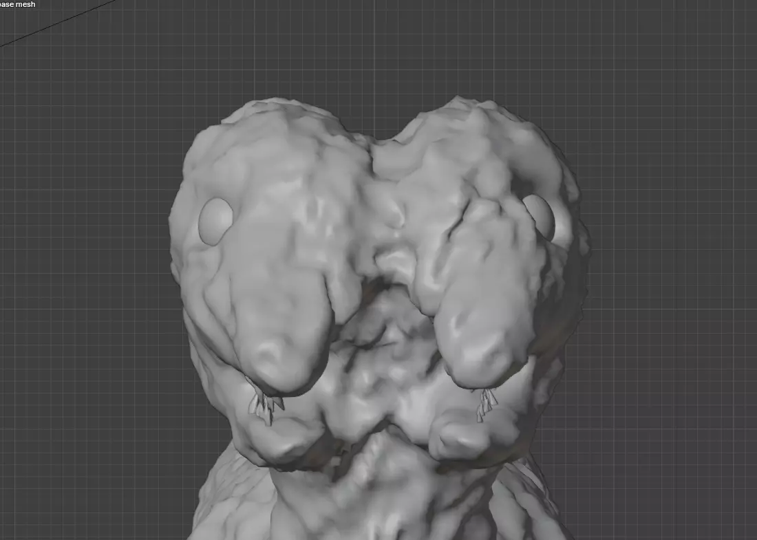 Two Face Dog 3D model_0