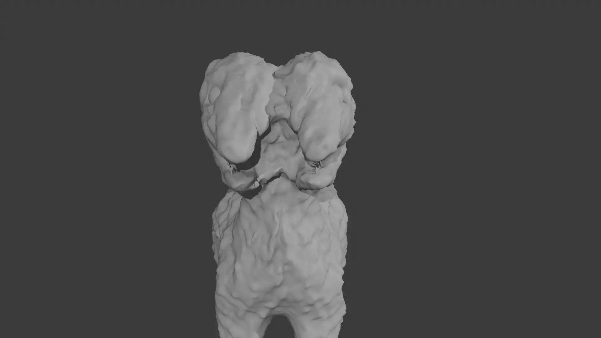 Two Face Dog 3D model_3