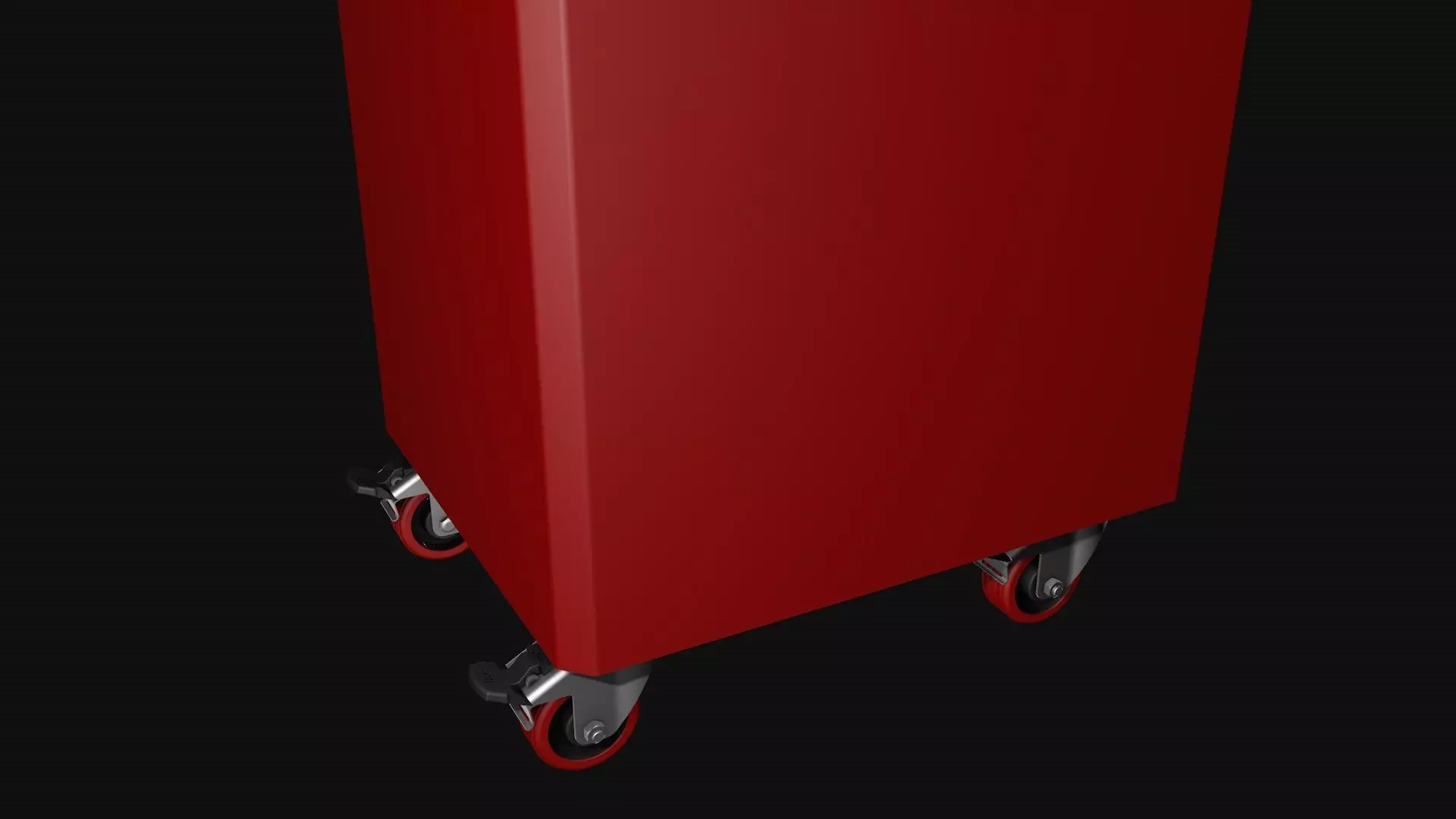 Industrial swivel wheel with brake 3D model_7