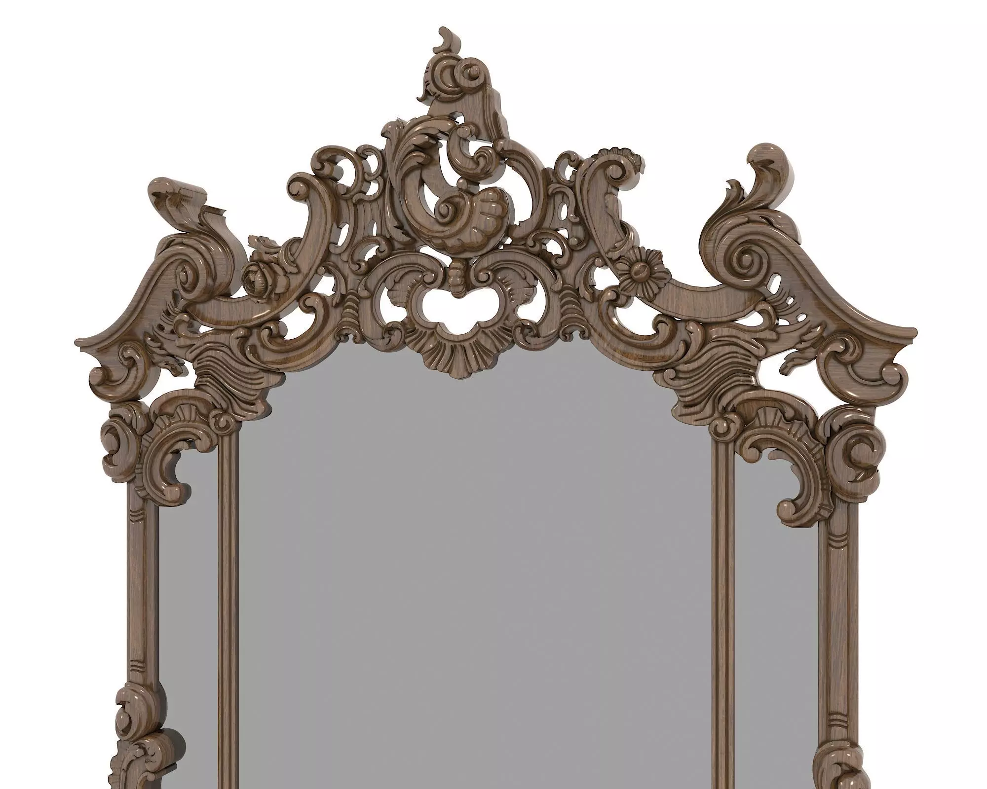 Classic European Style Console Table 3D model_7