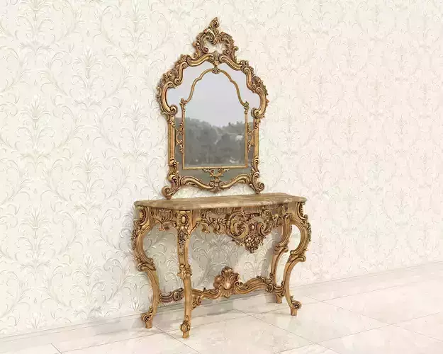 Classic European Style Console Table 2