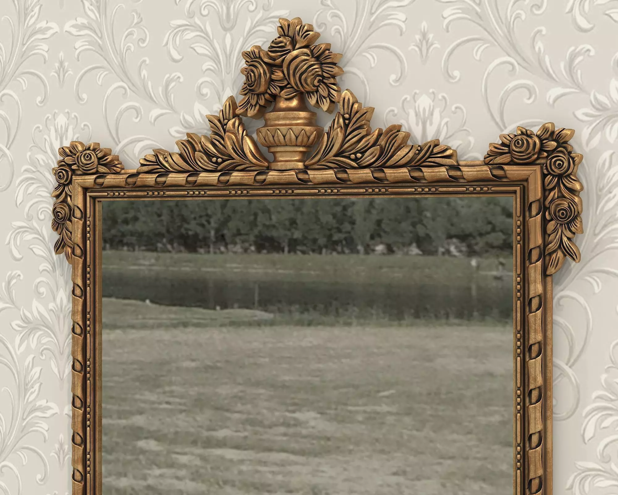 Classic European Style Console Table 7 3D model_6