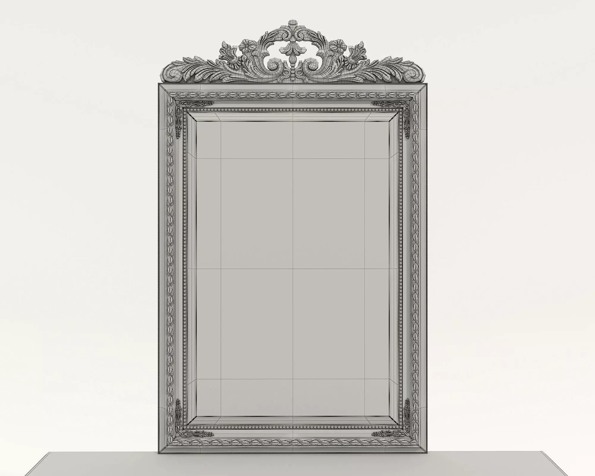 Classic European Style Console Table 8 3D model_10