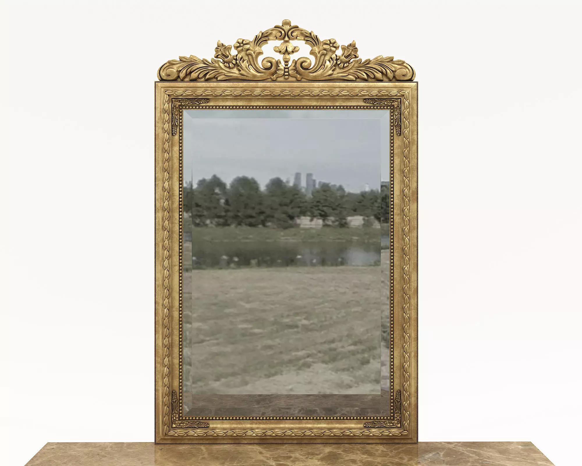 Classic European Style Console Table 8 3D model_5