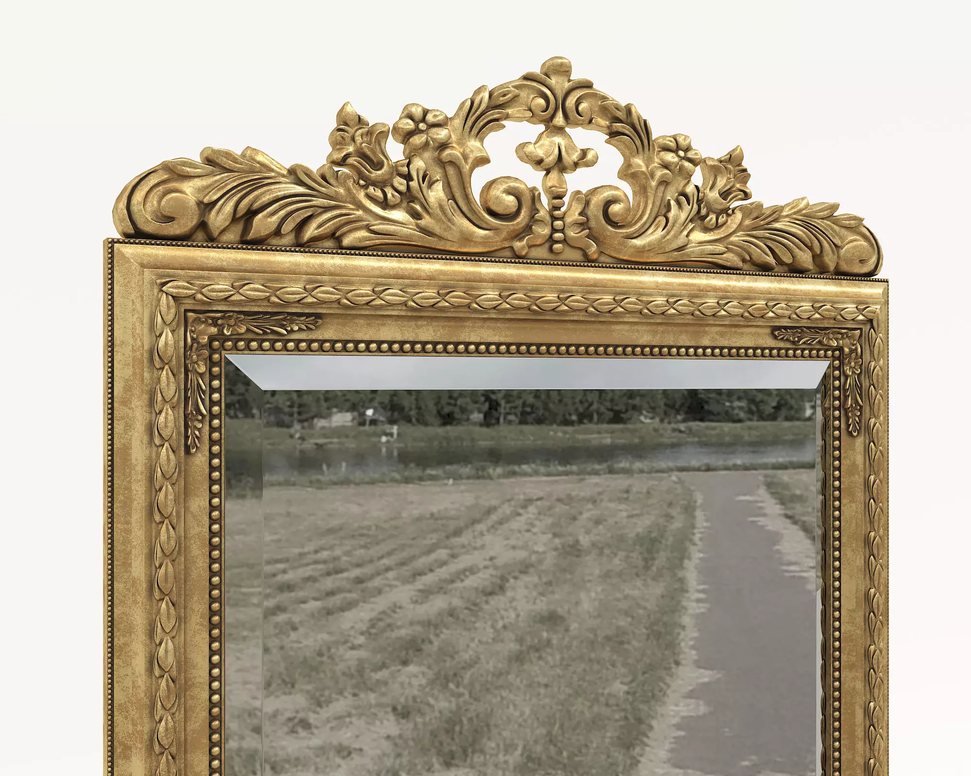 Classic European Style Console Table 8 3D model_6