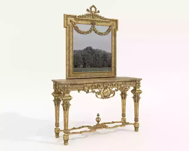 Classic European Style Console Table 9