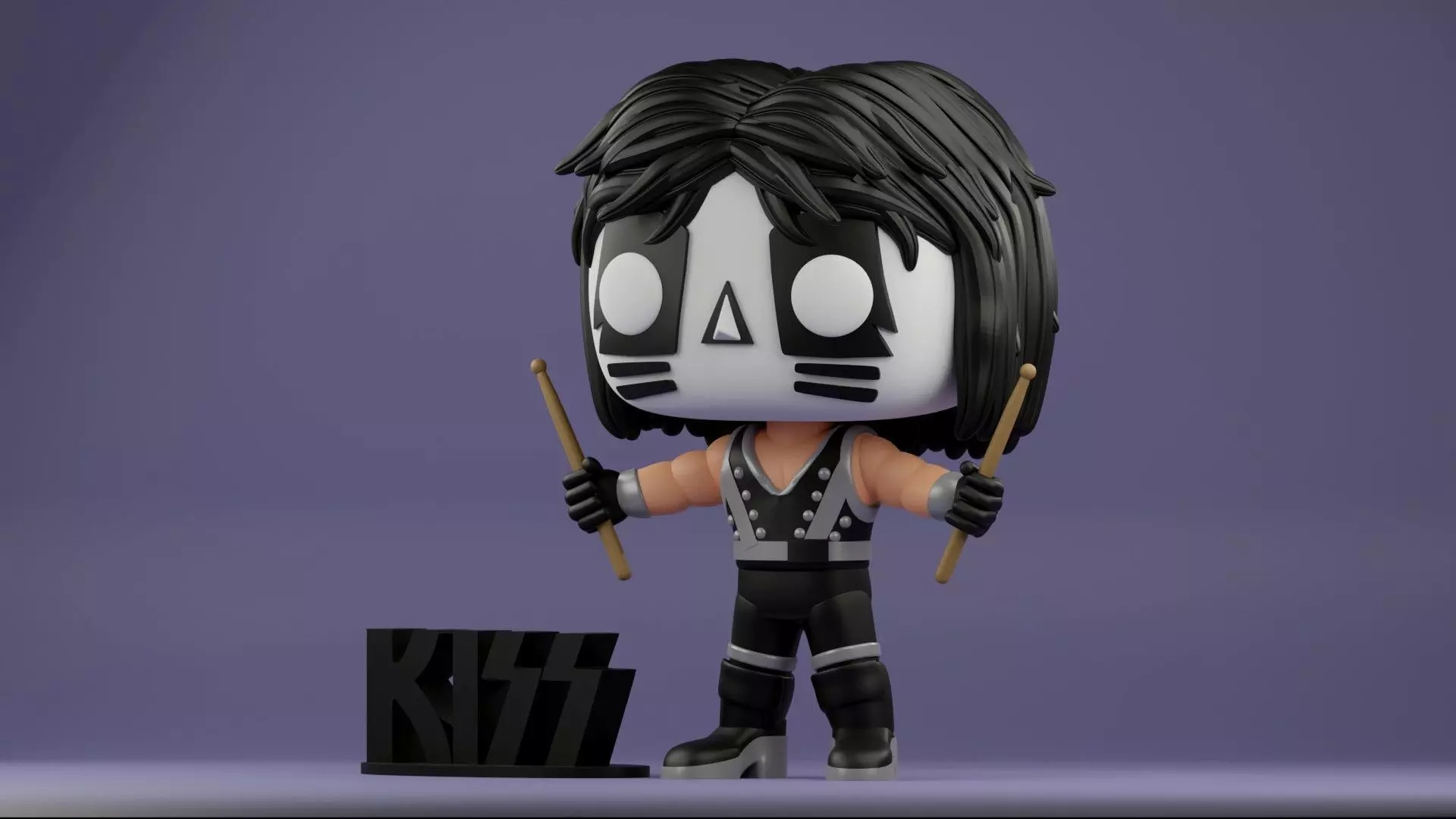 Catman KISS Rock Legend funko 3mf and stls 3D print model_3