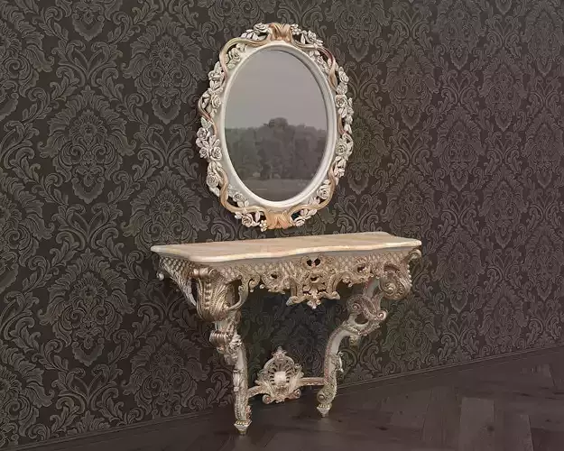 Classic European Style Console Table 10