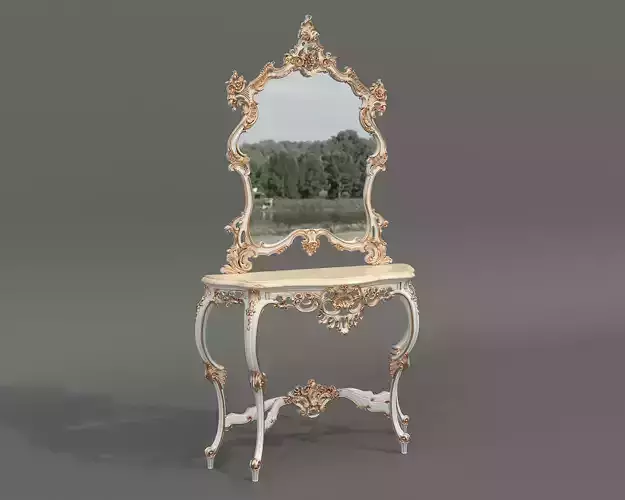 Classic European Style Console Table 12