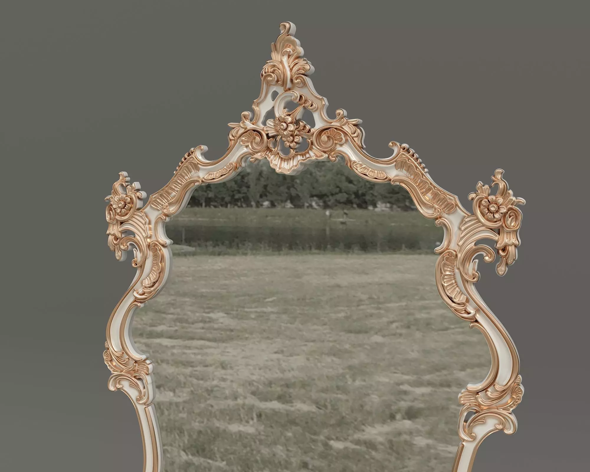 Classic European Style Console Table 12 3D model_6