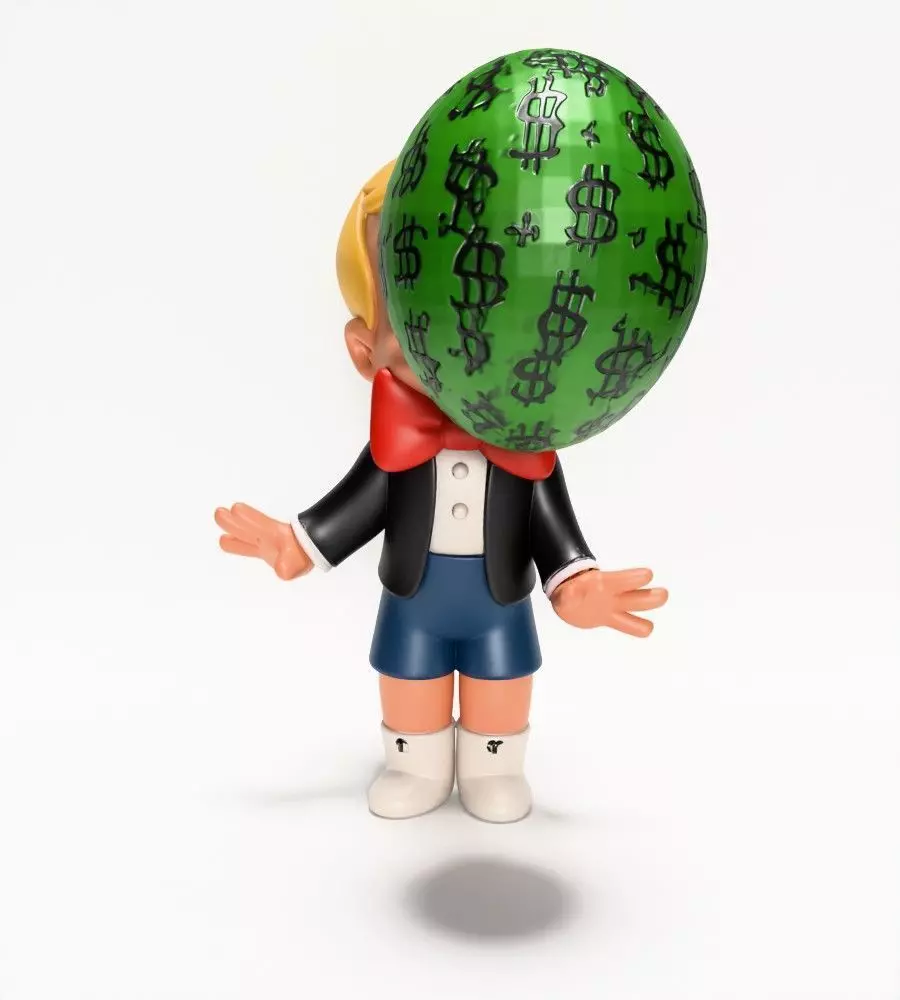  Poor Little Richie Rich Boy Cash Bubble Gum Kid Comics toy 3D print model_18