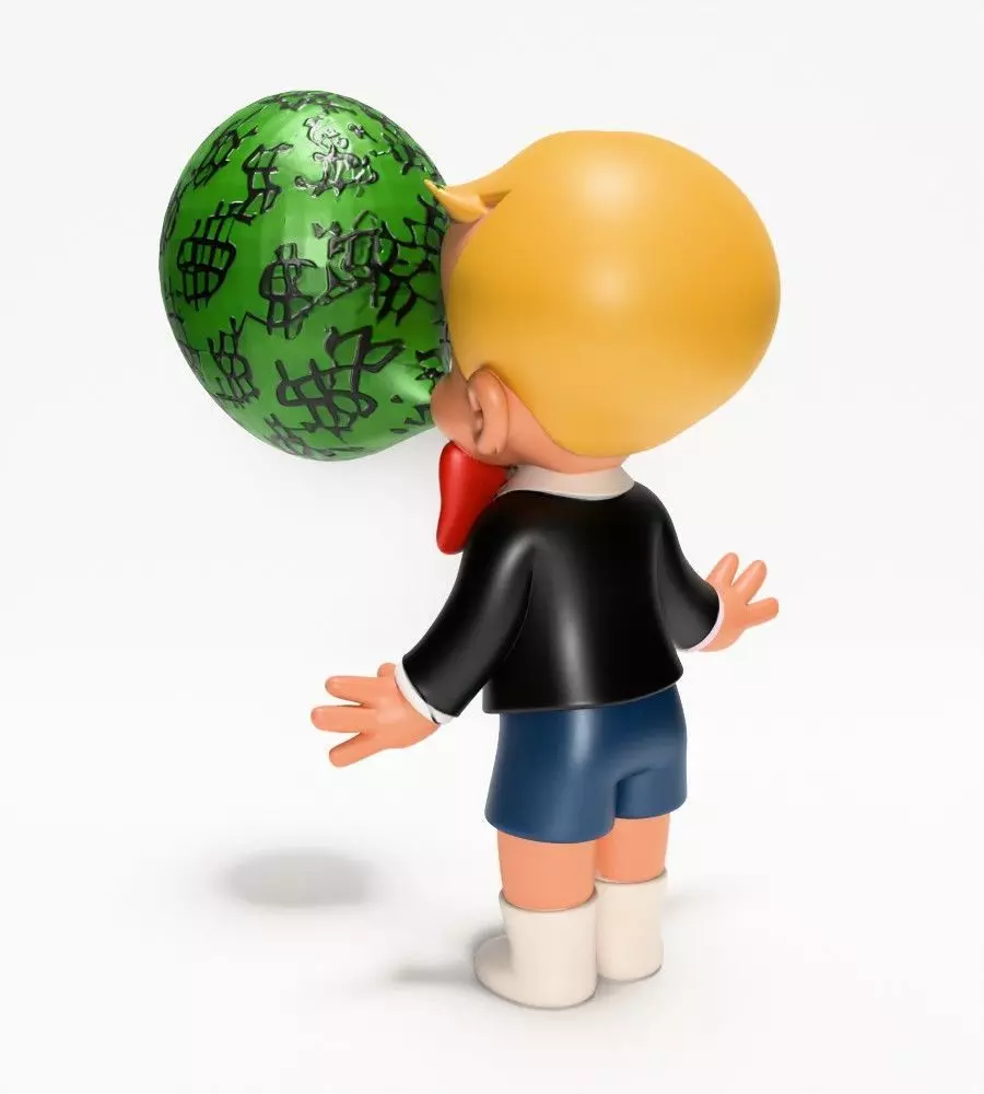  Poor Little Richie Rich Boy Cash Bubble Gum Kid Comics toy 3D print model_5