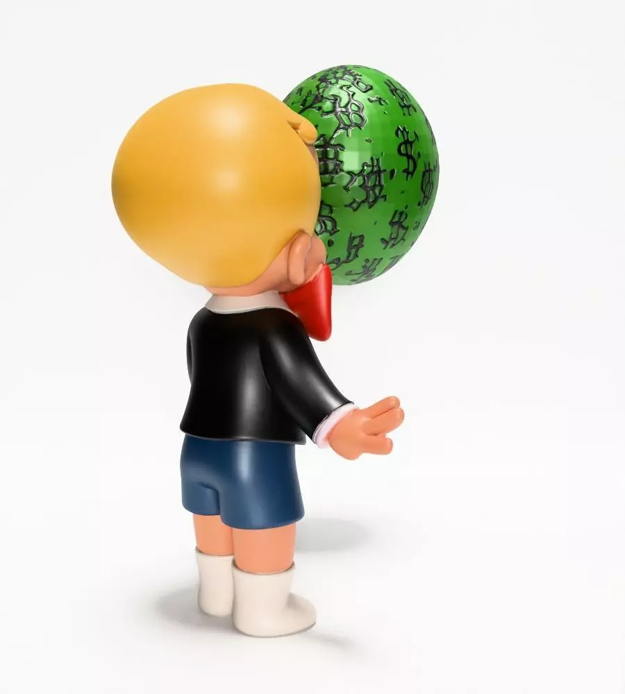  Poor Little Richie Rich Boy Cash Bubble Gum Kid Comics toy 3D print model_10