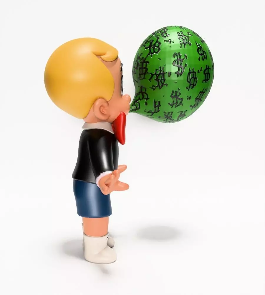  Poor Little Richie Rich Boy Cash Bubble Gum Kid Comics toy 3D print model_12