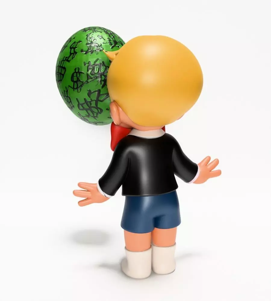  Poor Little Richie Rich Boy Cash Bubble Gum Kid Comics toy 3D print model_6