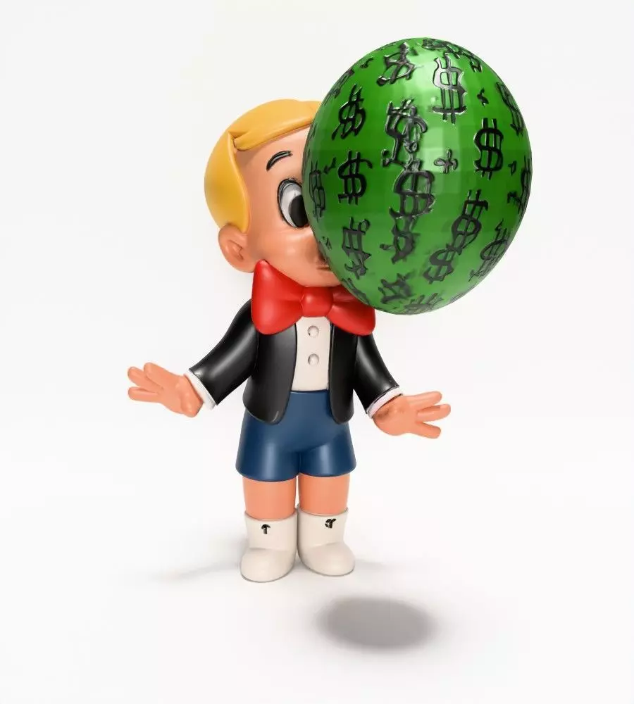  Poor Little Richie Rich Boy Cash Bubble Gum Kid Comics toy 3D print model_17