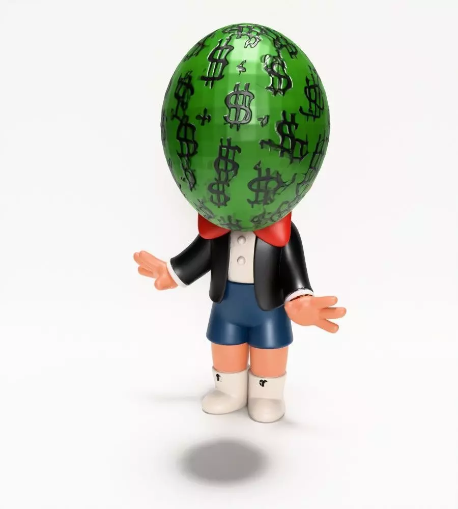  Poor Little Richie Rich Boy Cash Bubble Gum Kid Comics toy 3D print model_19