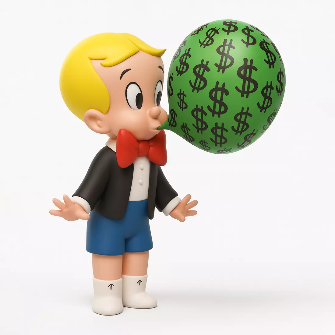  Poor Little Richie Rich Boy Cash Bubble Gum Kid Comics toy 3D print model_0