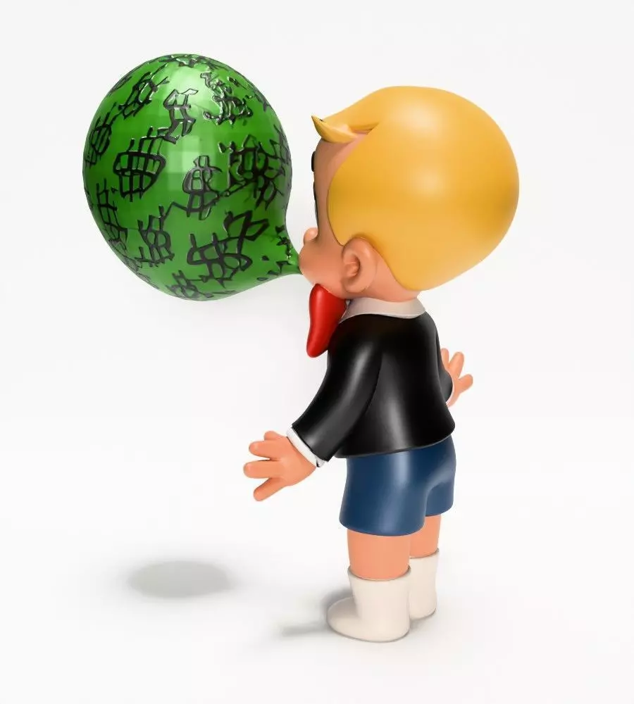  Poor Little Richie Rich Boy Cash Bubble Gum Kid Comics toy 3D print model_4