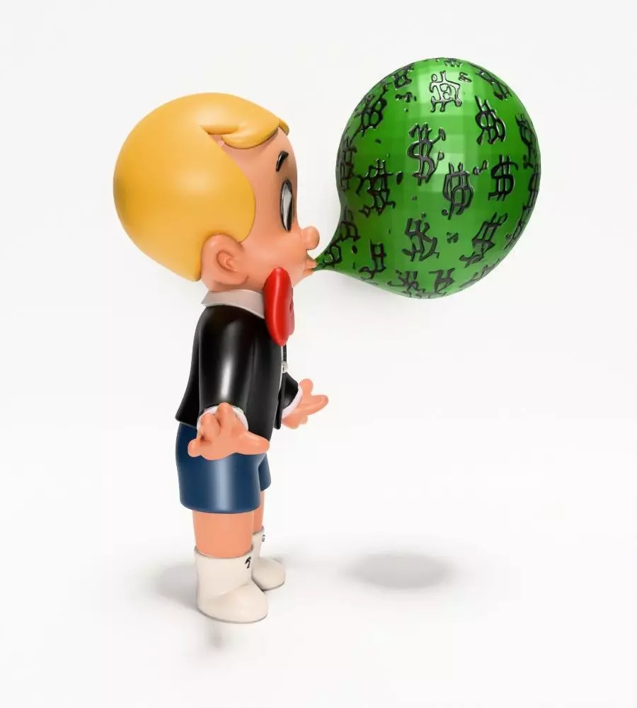  Poor Little Richie Rich Boy Cash Bubble Gum Kid Comics toy 3D print model_13