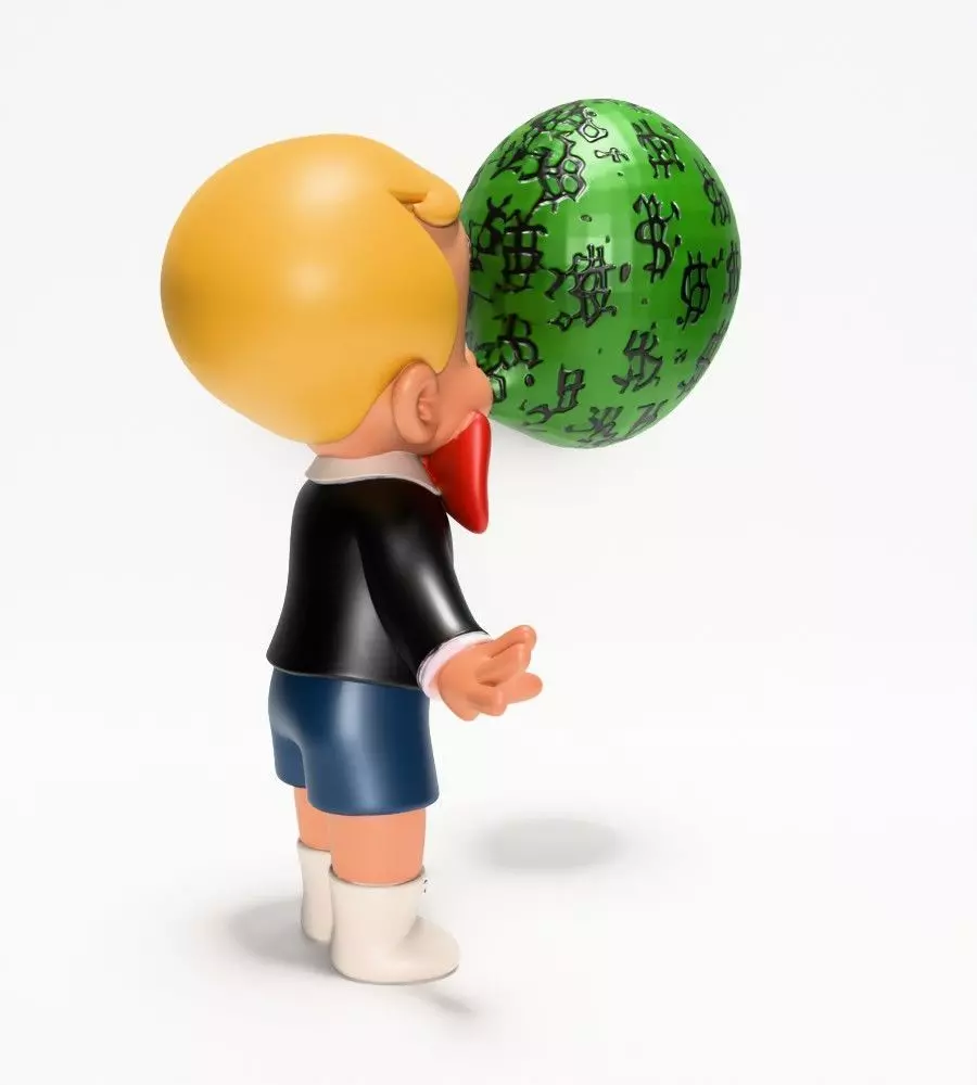  Poor Little Richie Rich Boy Cash Bubble Gum Kid Comics toy 3D print model_11